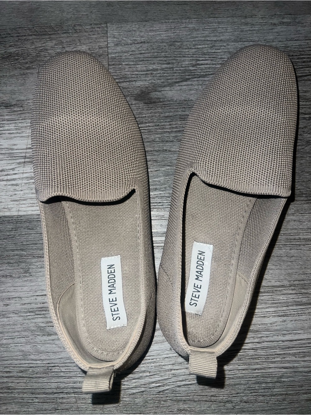 Steve Madden Knit Slip-On Flats - Beige Taupe - Picture 4 of 4